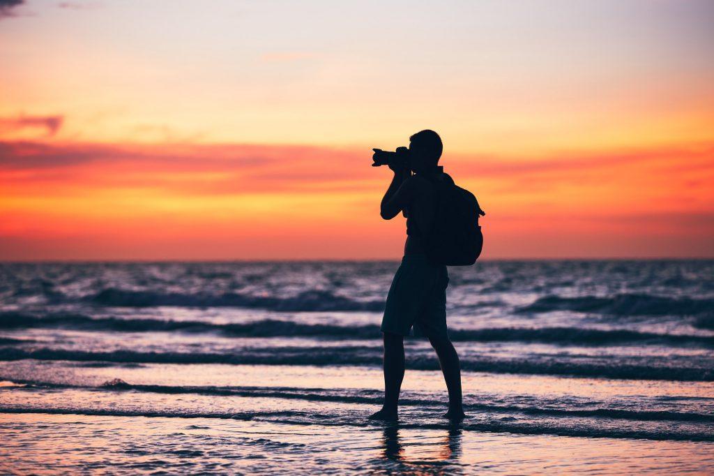Photographer on the beach